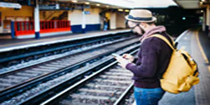 waiting for train